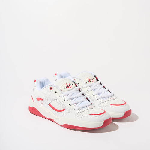 éS TJ Rogers Pro Model Shoe White and Red