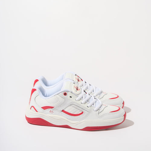 éS TJ Rogers Pro Model Shoe White and Red